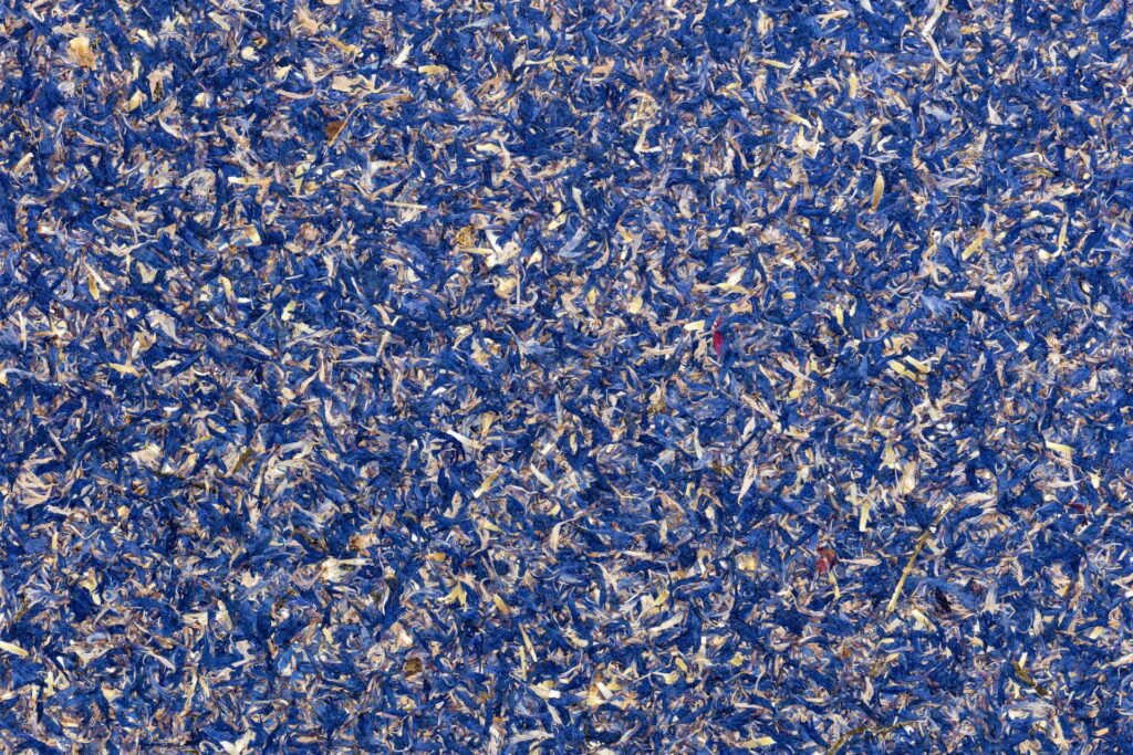 Organoid Naturoberfläche Kornblume blau